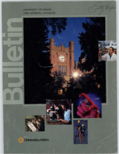 item thumbnail for University of Idaho General Catalog 1989