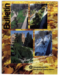 item thumbnail for University of Idaho Bulletin: General Catalog 1993