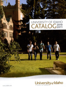 item thumbnail for University of Idaho Catalog 2010-2011