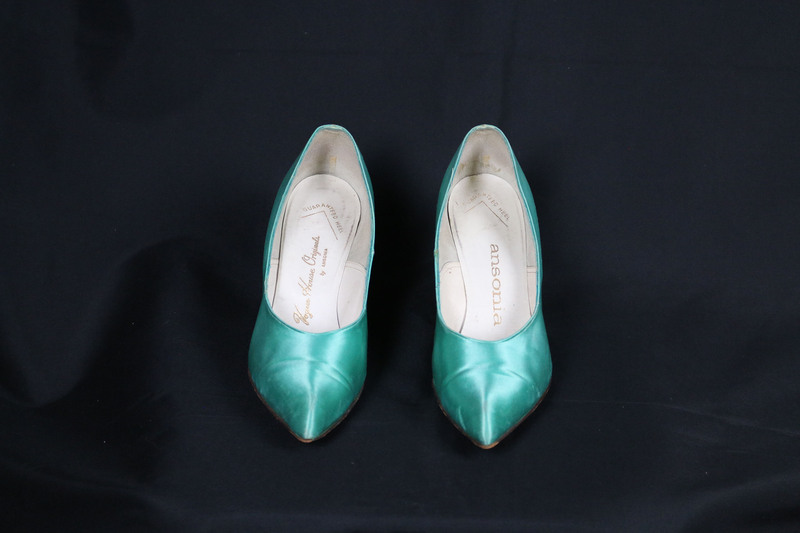 item thumbnail for Ella Fitzgerald's aquamarine high-heeled shoes