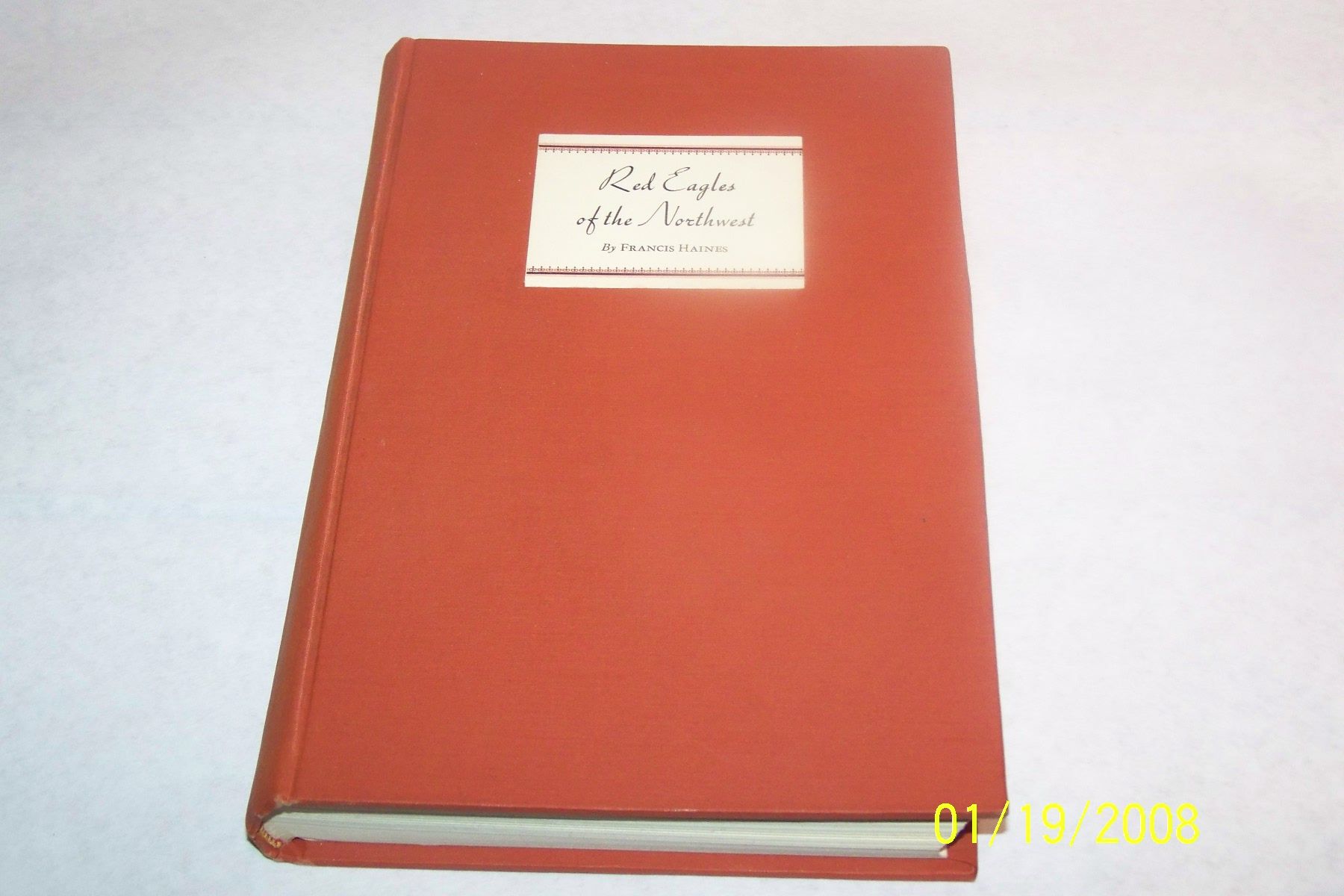 Red eagles of the Northwest: The story of Chief Joseph and his people (book cover)