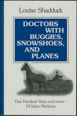 Doctors with buggies, snowshoes, and planes (book cover)