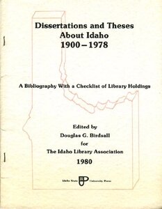 Dissertations and theses about Idaho, 1900-1988