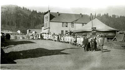 Children in parade on Main Street