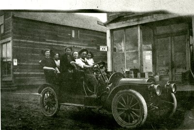 Automobile on Main Street in Deary