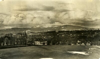 View of Moscow, Idaho from the University of Idaho campus looking northeast