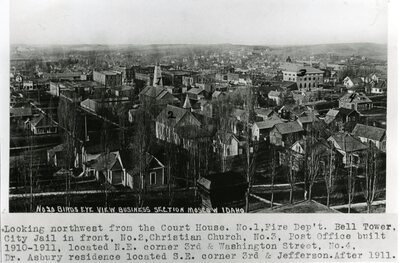 No. 20 Bird's Eye View of the Business Section, Moscow, Idaho