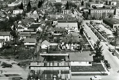 Aerial view of Moscow, Idaho
