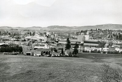View of Moscow, Idaho looking north from Taylor Avenue