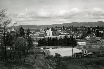 Moscow, Idaho, looking north from Taylor Avenue; closer view of 01-01-028