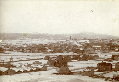 Picture postcard of Moscow, Idaho in the 1890s