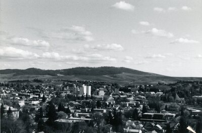 Moscow, Idaho looking southeast from C Street