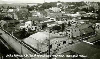 No. 21 Birds Eye View Business District Moscow, Idaho.
