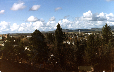 A view north from Ridge Road in Moscow, Idaho