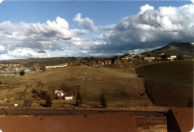 View east across Highway 95 from Moscow, Idaho