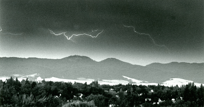 Lightning over Moscow Mountain