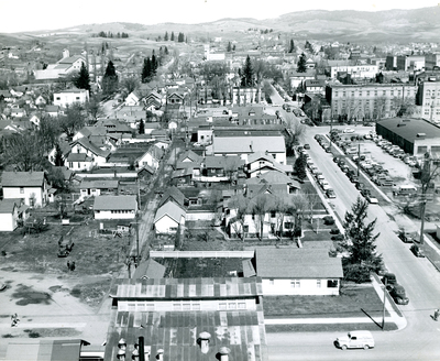 Moscow, Idaho looking north from 6th and Jackson Streets