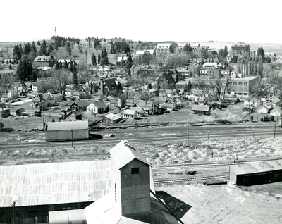 Panoramic view of the University of Idaho located in Moscow, Idaho