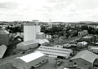 Downtown Moscow, Idaho looking northwest