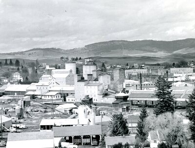 Looking North at the rail yards
