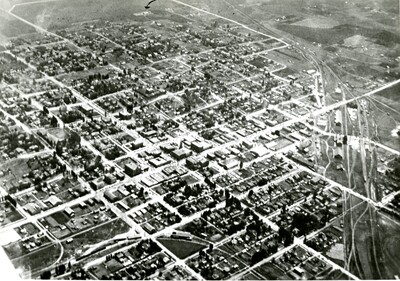 Aerial view of Moscow, Idaho