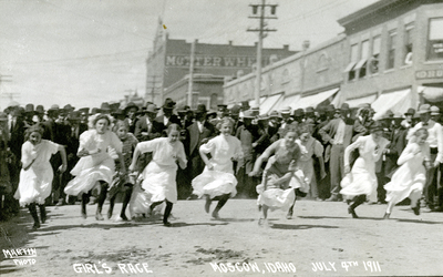 Girl's Race Postcard