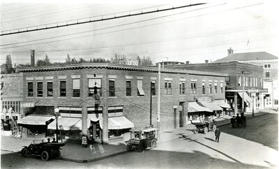 Fourth and Main Street Postcard