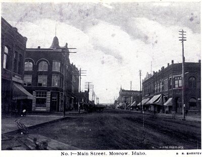 Main and Fourth Street Postcard