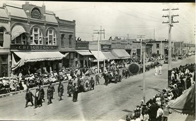 Main Street 4th of July Parade Postcard