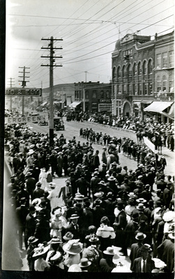 Floats on Independence Day Postcard