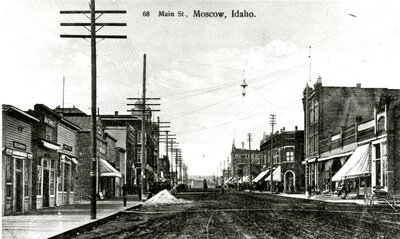 Snow Pile on Main Street Postcard