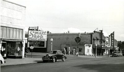 Main Street east side, at 5th Street