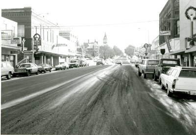 Snowy 3rd and Main Street