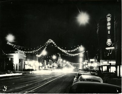 Christmas Lights Over Main Street