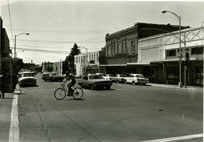 Bicyclist on Main Street