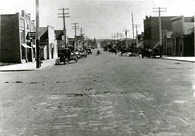 Looking North on Unpaved Main Street