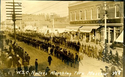 Washington State College Rooters on the March