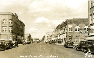 Main Street Looking North Postcard