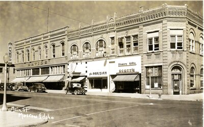 Postcard of Main Street Block