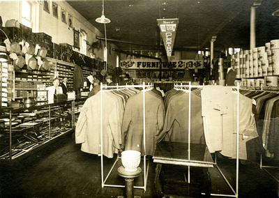 Ready to wear mens clothing in David & Ely's department store