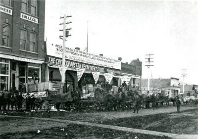 Unloading Frieght at Boston's Store
