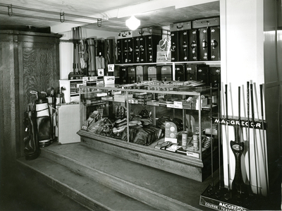 David's Department Store sporting goods department