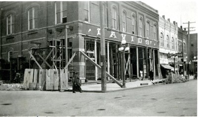 Davids' Department Store remodeling - exterior