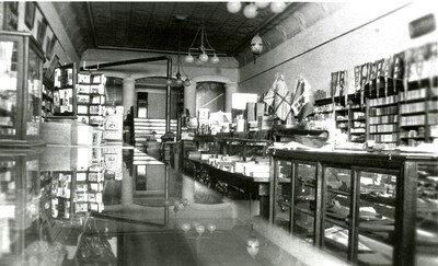 Hodgins Drug Store interior