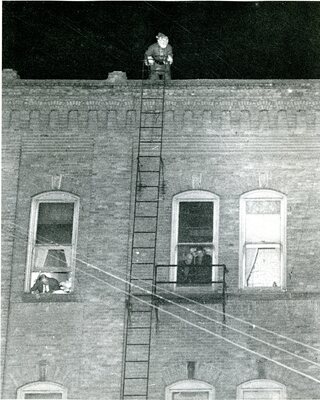 Santa Claus atop the Eggan Building