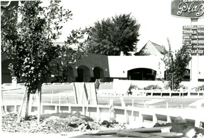 Kenworthy Plaza curb construction