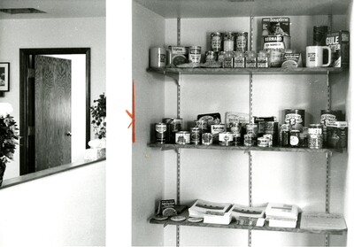 Pea and lentil products on shelves