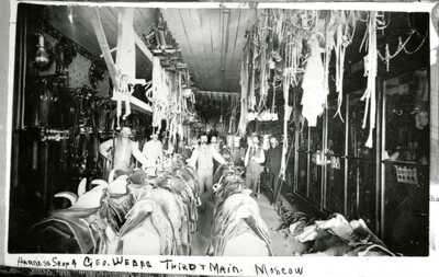 Interior of the George Weber Harness Shop