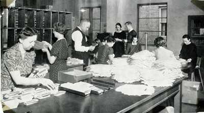 Psychiana Office in the midst of a mailing