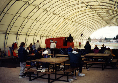 Zamboni at work in the Palouse Ice Rink